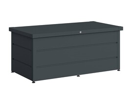Hormann Juno duża metalowa skrzynia ogrodowa balkonowa tarasowa zamykana schowek antracyt RAL 7016